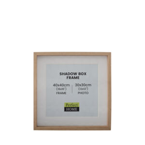 Como Shadow Box Oak 16x16 Inch (40x40cm) with 12x12 Inch (30x30cm) Opening