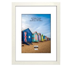 Brighton A2 Frame with A3 Opening White
