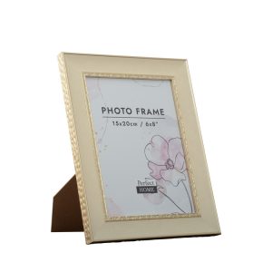 Lexi 6x8 Inch White/Champagne