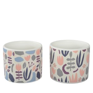 Fox Planter Pot 14x12cm - 2 Assorted Designs in PDQ Tray
