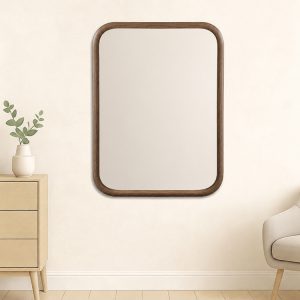 Auburn 45x60cm Rectangular Mirror Walnut