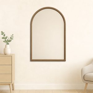 Bellevue 50x76cm Arch Mirror Oak