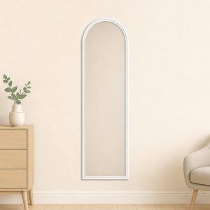 Chifley 35x126cm Arch Mirror White